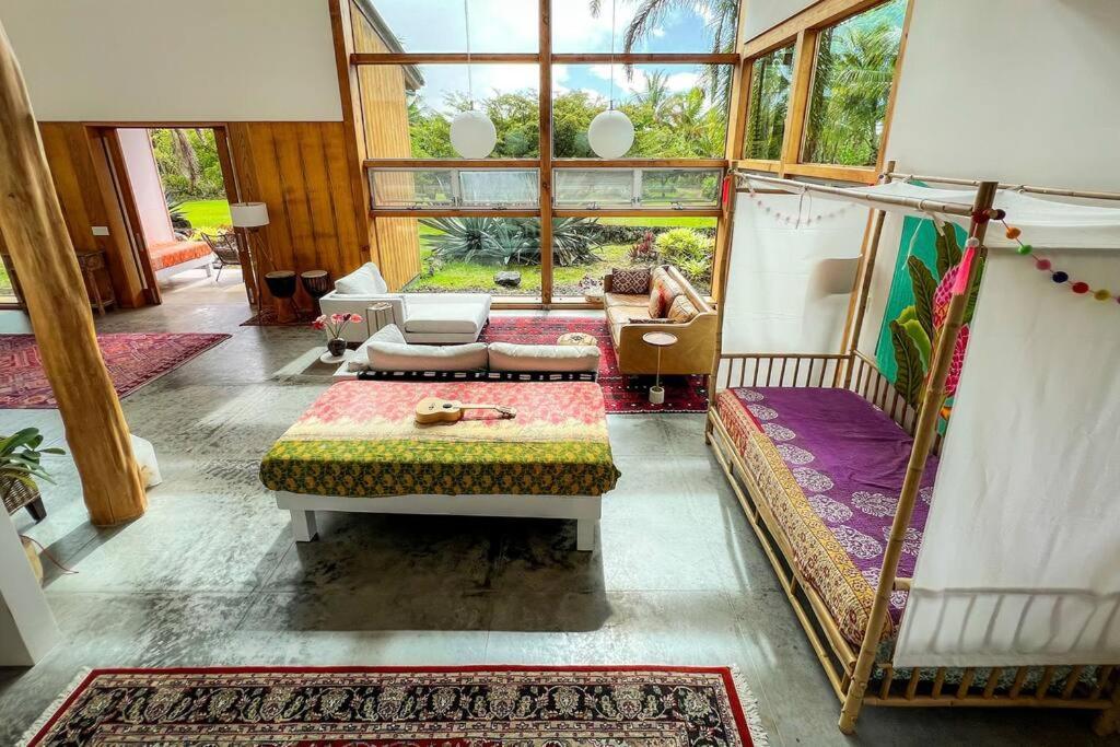 Jungle Haven Ocean Front Eco Villa On Fruit Farm Pahoa Eksteriør bilde