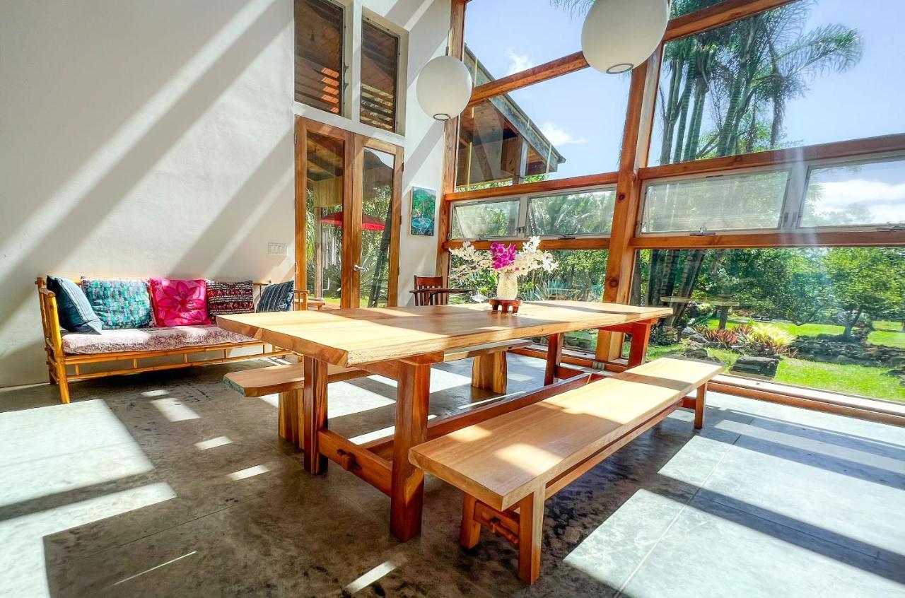 Jungle Haven Ocean Front Eco Villa On Fruit Farm Pahoa Eksteriør bilde