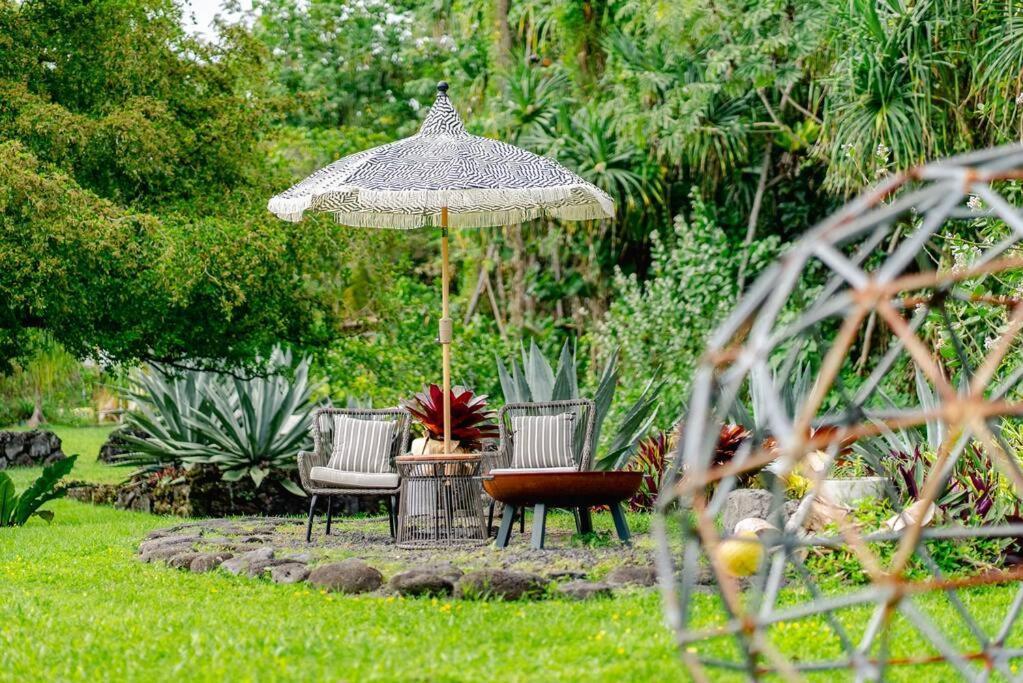 Jungle Haven Ocean Front Eco Villa On Fruit Farm Pahoa Eksteriør bilde